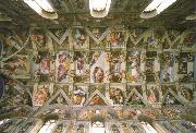 Michelangelo Buonarroti the sistine chapel ceiling France oil painting artist